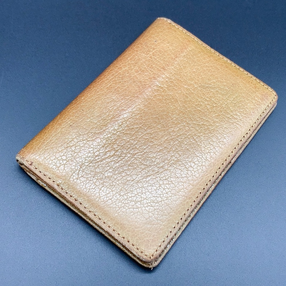 Gianni Versace Bi-fold Leather Card Case Wallet in Tan - Picture 3 of 9